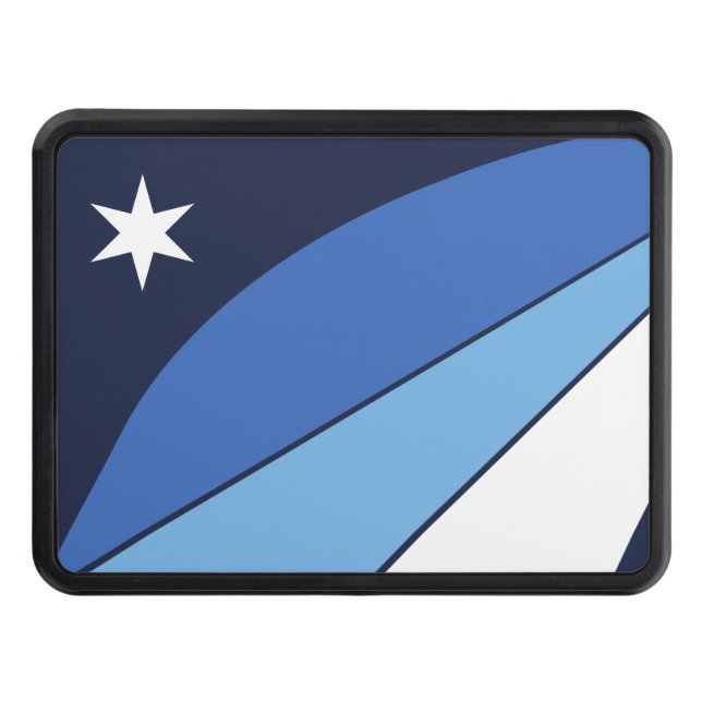 Patriotic hitch cover with Flag of Columbia, SC (Front)
