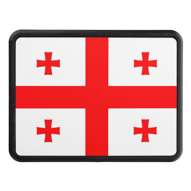 Patriotic hitch cover with Flag of Georgia (Front)