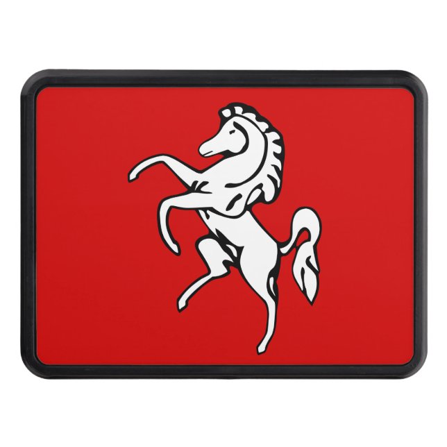 Patriotic hitch cover with Flag of Kent, England (Front)