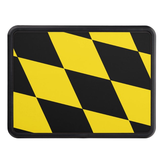 Patriotic hitch cover with Flag of Munich (Front)