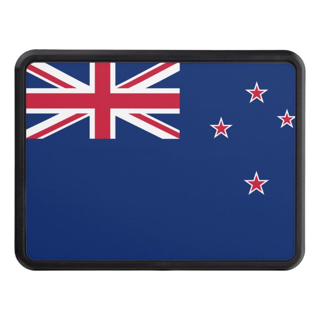 Patriotic hitch cover with Flag of New Zealand (Front)