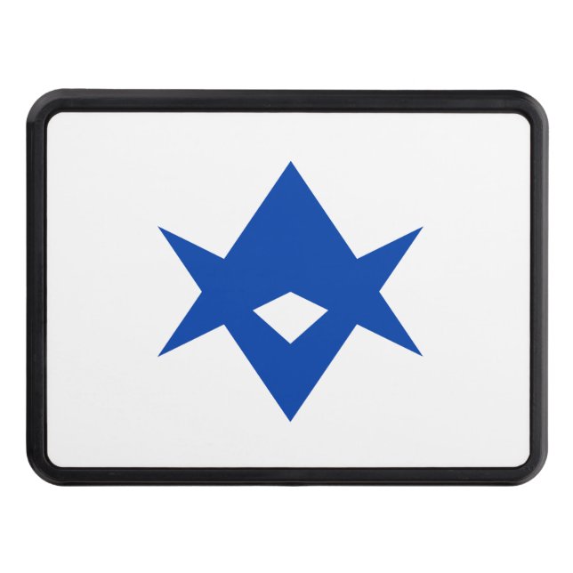 Patriotic hitch cover with Flag of Toyota City (Front)