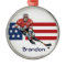 Patriotic Hockey Design Ornament