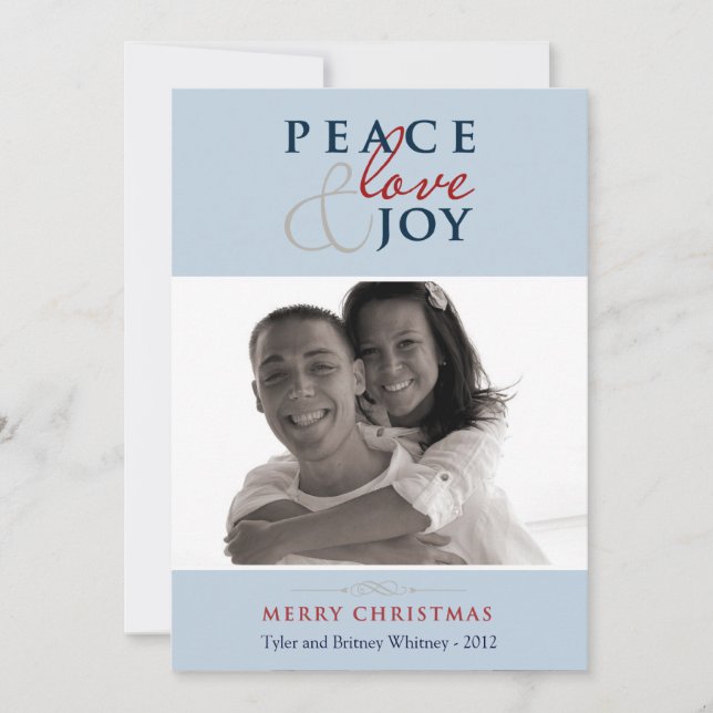 Patriotic Holiday Photo Card (Front)