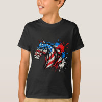 Patriotic horse american flag splash art Patriotic
