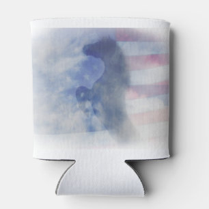 Patriotic Horse Can Cooler