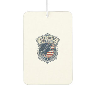 Patriotic Horse Ranch Mom Vector Graphic Tee_1 Air Freshener