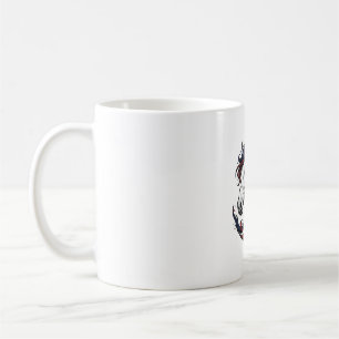 Patriotic Horse Vintage Engraving Vector Art Coffee Mug