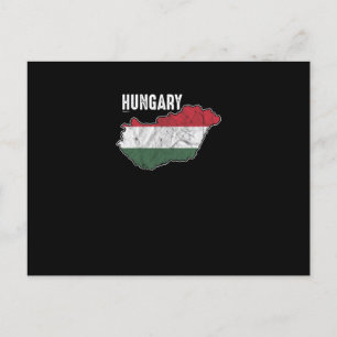 Patriotic Hungary Flag Hungarian Patriotism Holiday Postcard