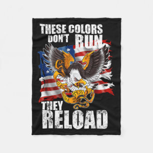 Patriotic I American Flag I Usa Colors Dont Run Th Fleece Blanket