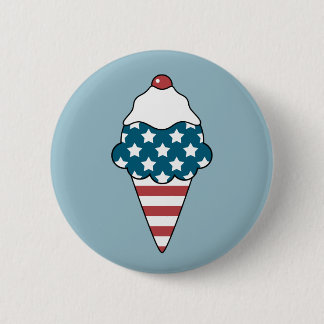 Patriotic Ice Cream 2 Inch Round Button