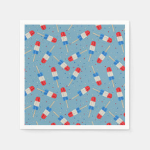 Patriotic Ice Pops Paper Napkins