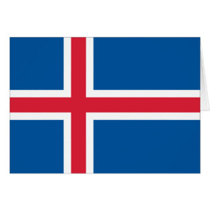 Patriotic Iceland Flag
