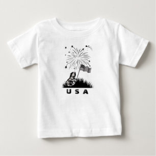 Patriotic Iguana  Baby T-Shirt