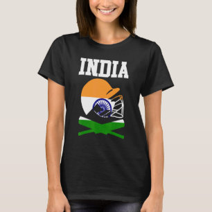 Patriotic Indian Cricket Players Cricketer India F T-Shirt