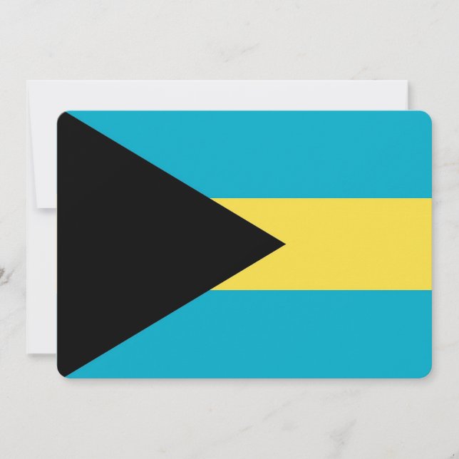 Patriotic invitations with Bahamas Flag (Front)