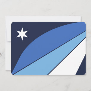 Patriotic invitations with Flag of Columbia, SC