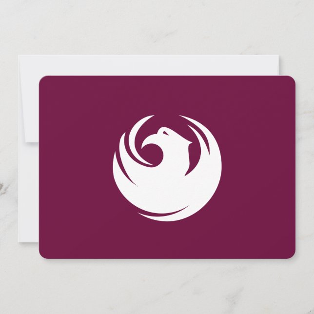 Patriotic  invitations with Flag of Phoenix City (Front)
