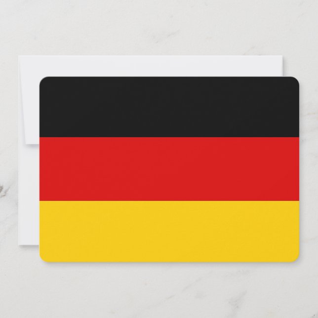 Patriotic invitations with Germany Flag (Front)