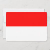 Patriotic invitations with Indonesia Flag