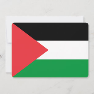 Patriotic invitations with Palestine Flag