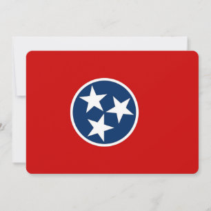 Patriotic invitations with Tennessee Flag