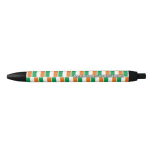 Patriotic IRELAND FLAG Personalized Black Ink Pen