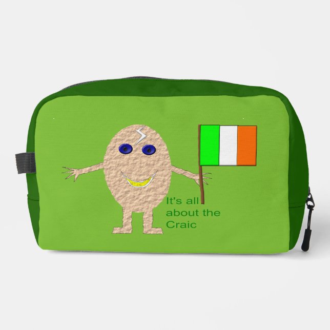 Patriotic Irish Egg Dopp Kit (Front)