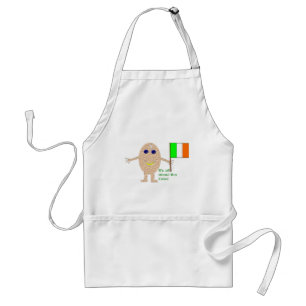 Patriotic Irish Egg Funny Cooking Apron