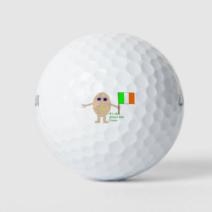 Patriotic Irish Egg Golf Ball