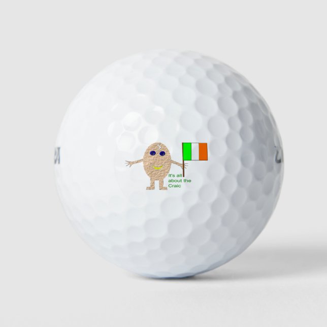 Patriotic Irish Egg Golf Ball (Front)