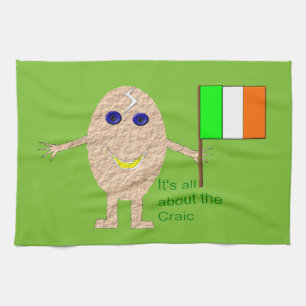 Patriotic Irish Egg Kitchen Towel