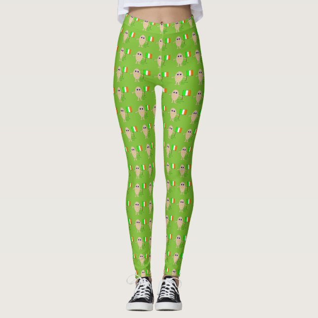 Patriotic Irish Egg Leggings (Front)
