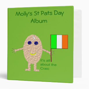 Patriotic Irish Egg Photo Album Binder
