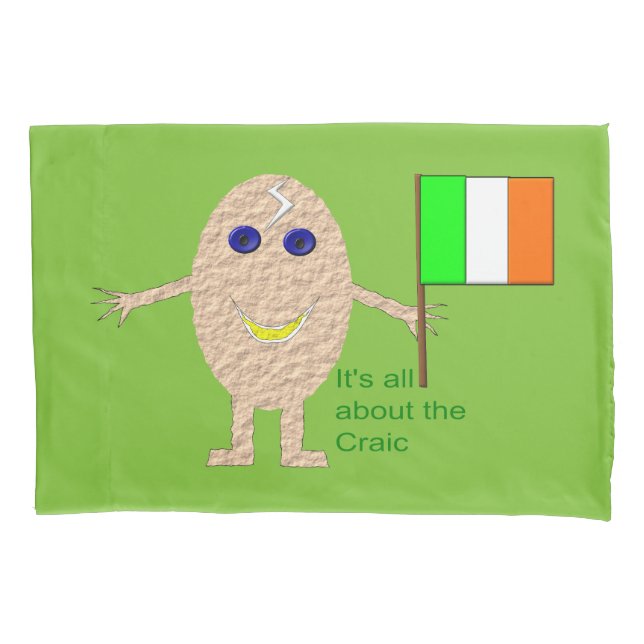 Patriotic Irish Egg Pillowcase (Front)