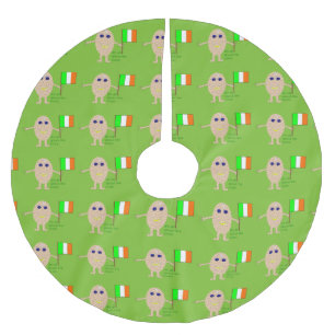 Patriotic Irish Egg Tree Skirt