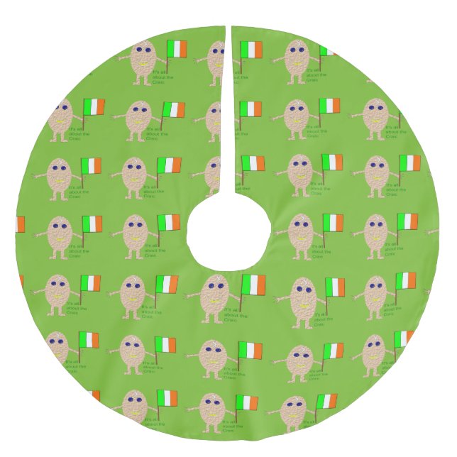 Patriotic Irish Egg Tree Skirt (Front)