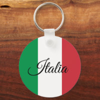 Patriotic Italian Flag keychain, Italy fashion