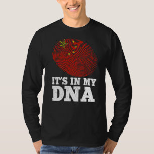 Patriotic It's In My Dna Fingerprint China Flag T-Shirt