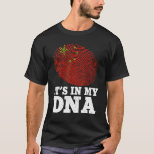 Patriotic It's In My Dna Fingerprint China Flag T-Shirt