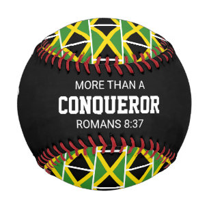 Patriotic JAMAICA Custom Scripture FLAG Baseball