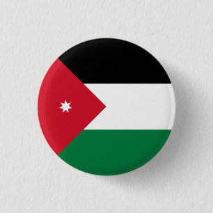 Patriotic Jordan Flag 1 Inch Round Button