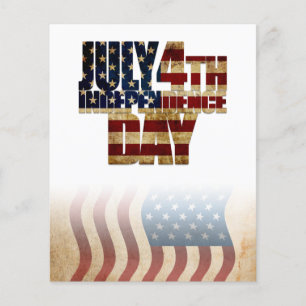 Patriotic July 4th Flag Design