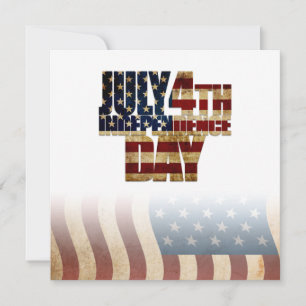 Patriotic July 4th Flag Design