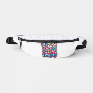 Patriotic Kawaii Dinosaur Best Step-dad Ever Step- Fanny Pack