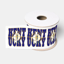 Patriotic Kentucky state flag typography design