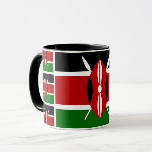 Patriotic Kenyan Flag Coffee Mug, Kenya / Students Mug