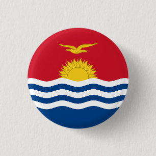 Patriotic Kiribati Flag 1 Inch Round Button