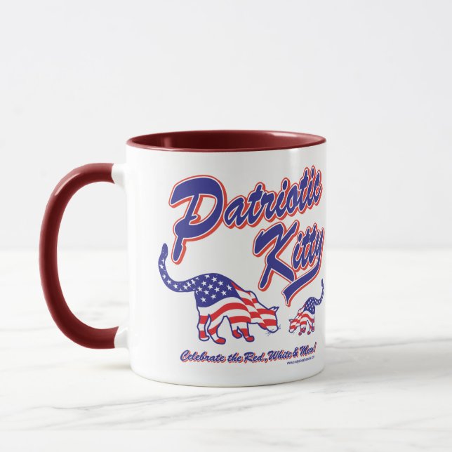 Patriotic Kitty Cats Mug (Left)