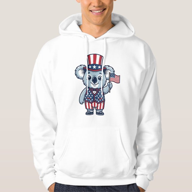 Patriotic Koala Vector Vintage Shirt Design_1 (Front)